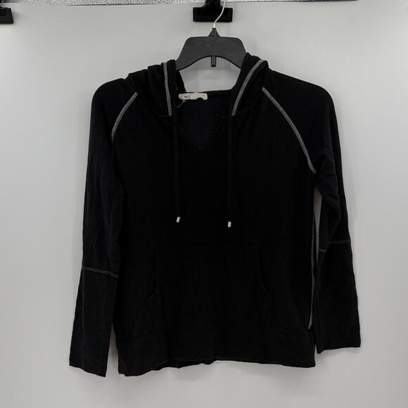 Johnny Was Tops - Johnny Was Calme Women's Pullover Hoodie - Black - Small